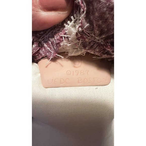 UFDC Convention Souvenir Doll 1987 MARY Porcelain Cloth Body LINDA STEELE - Picture 8 of 8